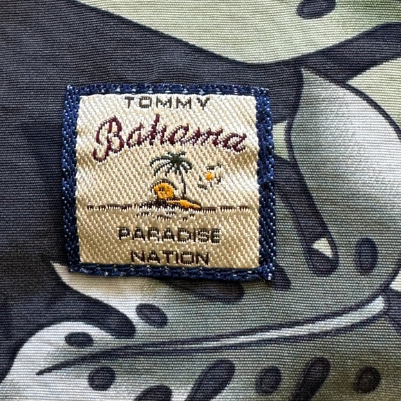 TOMMY BAHAMA Swim Trunks Men Shorts Lined Paradise Nation Gray Tropical Large - Picture 6 of 10